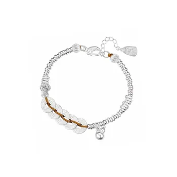 YUOFFICIAL 990 Fine Silver Bracelets Unisex