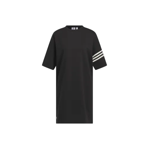 Adidas Originals Short Sleeved Dresses Women's Black