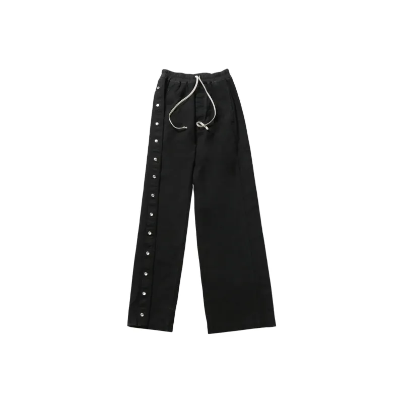 Rick Owens DRKSHDW Cotton Canvas Pusher Pants Black-0