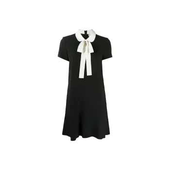 RED VALENTINO Short Sleeved Dresses Women's Black