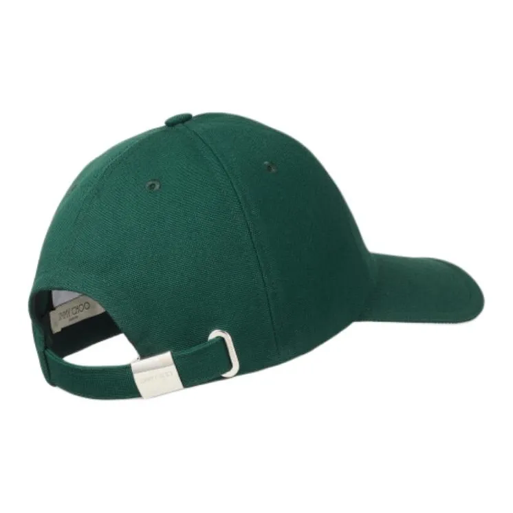 Jimmy Choo Cotton Baseball Caps Unisex Green-1