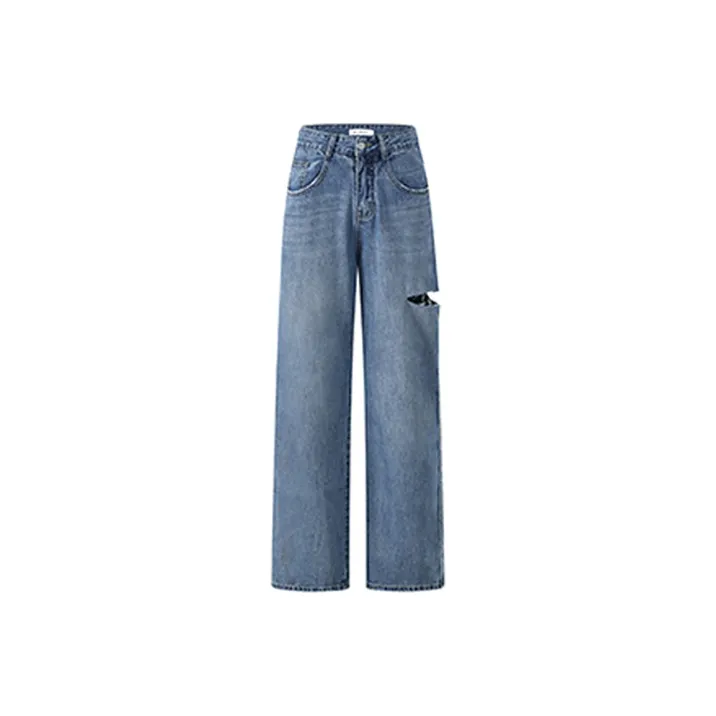 MacyMccoy Wide Leg Jeans Women's Blue-0