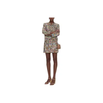 CHANEL Long Sleeved Dresses Women's Multicolor