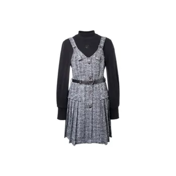 LOFT SHINE Pleated Skirt Dress Multicolor
