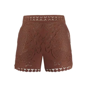 Valentino Casual Shorts Women's Brown Red
