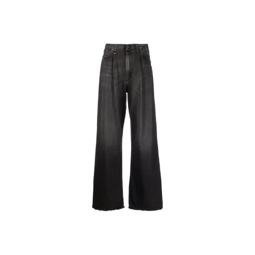 R13 Ellery Wide Leg Pleated Jeans