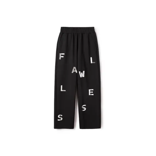 FBFL 블랙 여성 캐주얼 팬츠