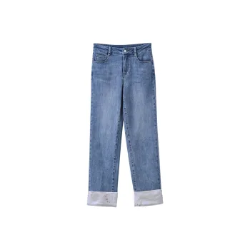 XIANGYING Jeans Women's Denim Blue