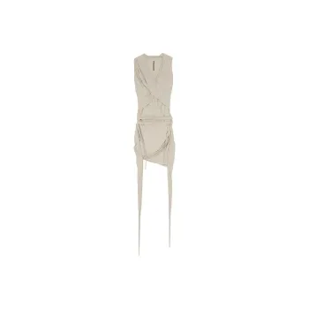 RICK OWENS Sleeveless Dresses Women's Pearl White
