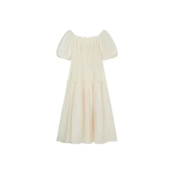 Teenie Weenie Short Sleeved Dresses Women's Ivory