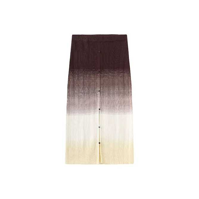 Cubic Knit Long Skirts Women's-9