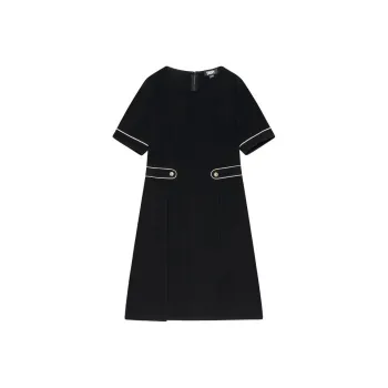 DKNY Short Sleeved Dress Women's Black