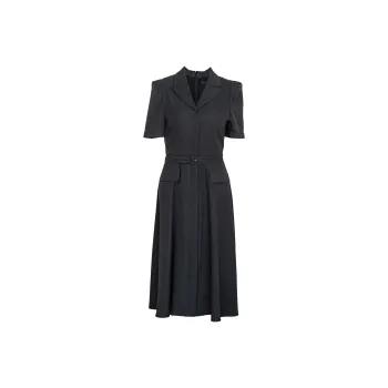 ROEYSHOUSE Short Sleeved Dresses Women's Black Gray Color