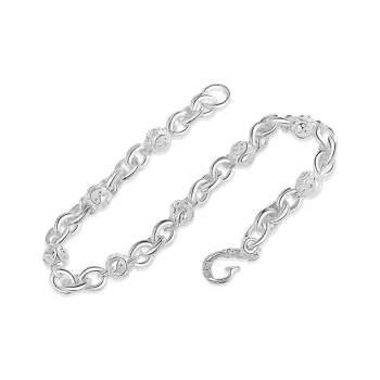 CUTE DAME Sterling Silver Bracelets Unisex