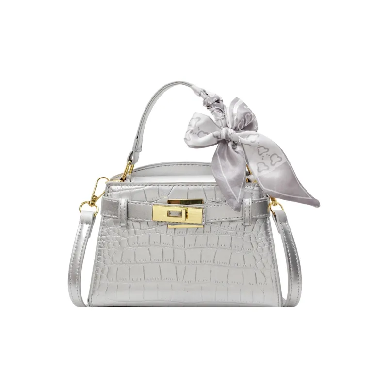 FCTOSSR PU Kelly Bag, Shoulder Bag, Crossbody Bag, Handbag Women's Yellow/Blue/White/Black/Silver-24