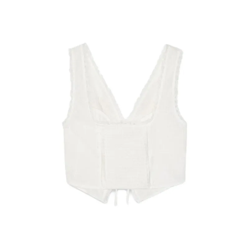 ZARA Tank Top Women's Frosted White-1