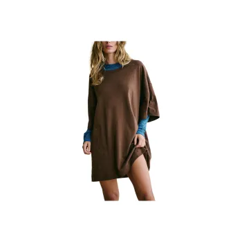 FREE PEOPLE Essential Extreme Tee Mini Short-Sleeved Dresses Women's Carafe/Glass Water Bottle