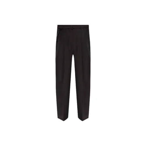 Lemaire Belted Tailored Pants 'Dark Espresso Melange'