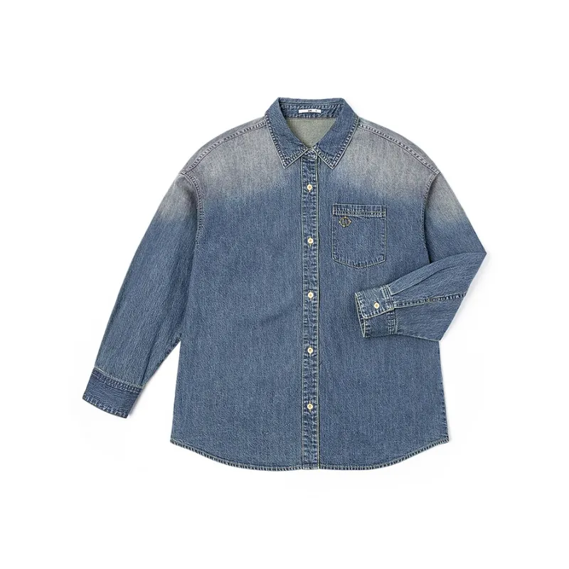 Lee Shirts Women's Medium Dark Blue-0