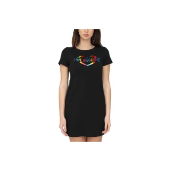 MOSCHINO Short Sleeved Dresses Women's Black