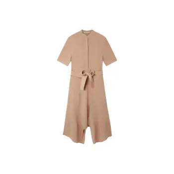 Stella McCartney SS24 Short Sleeved Dresses Women's Camel