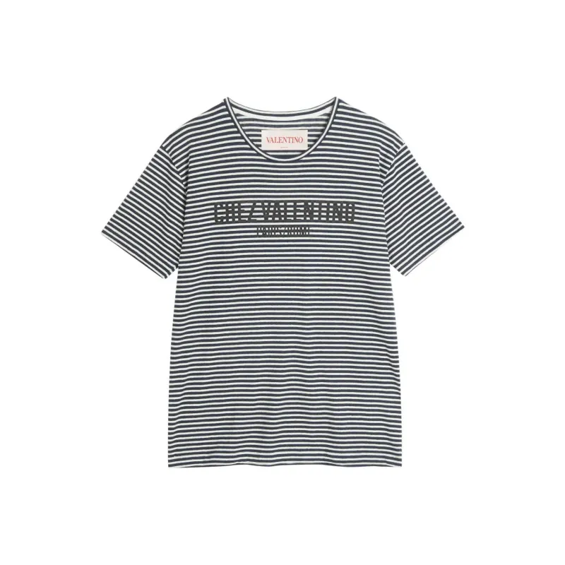 Valentino T Shirt Women's Black White-0