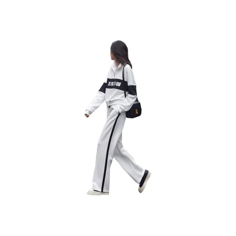 Demana Sweatshirt Set Women's White-0