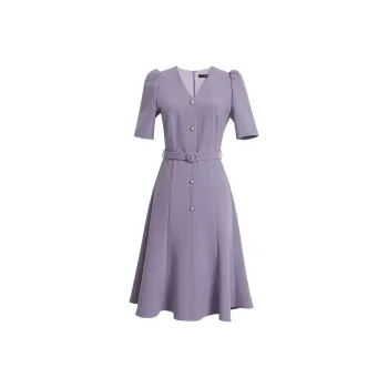 ROEYSHOUSE Short Sleeved Dress Women's Light Purple
