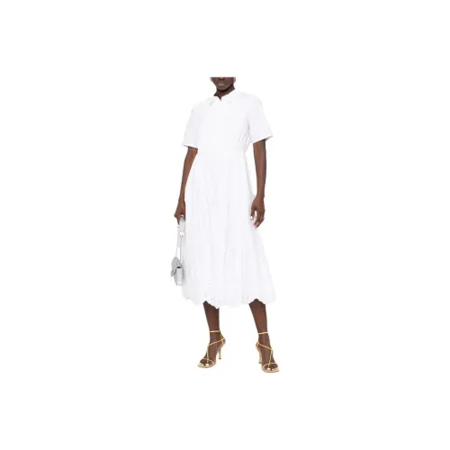 Self-portrait Short-Sleeved Dresses Women's White