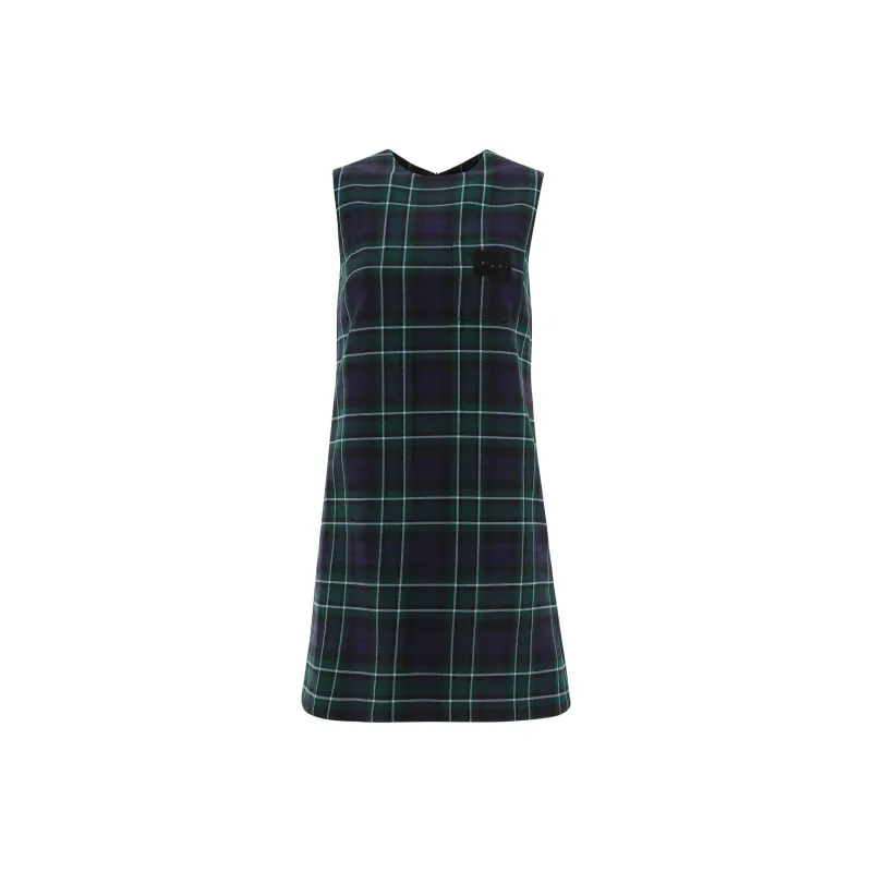 MIU MIU Sleeveless Dress Women's Green-0