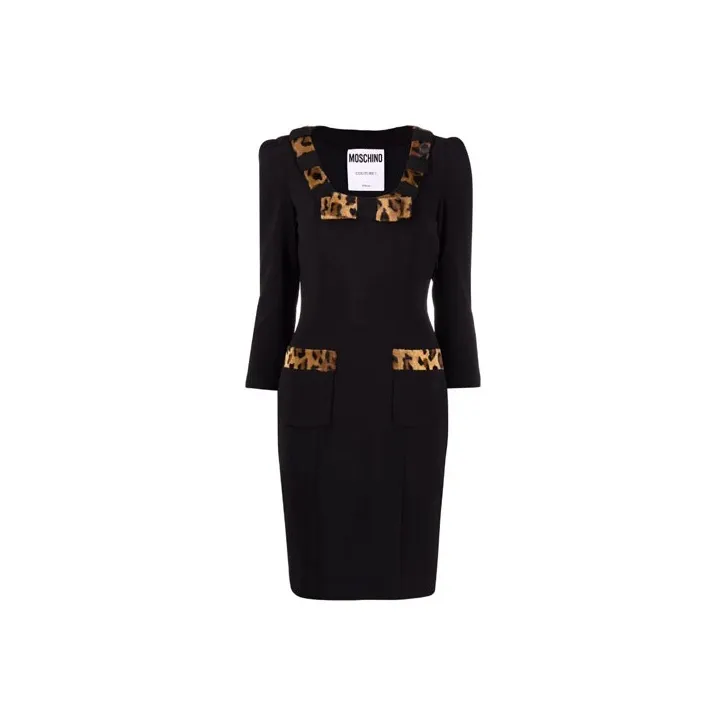 MOSCHINO Long-Sleeved Dresses Women's Black-0