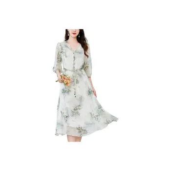 To The West Long Sleeved Dresses Women's Green