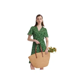 GOELIA Short Sleeved Dress Women's Green