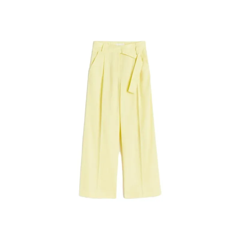 H&M Suit Trousers Women's Light Yellow-0