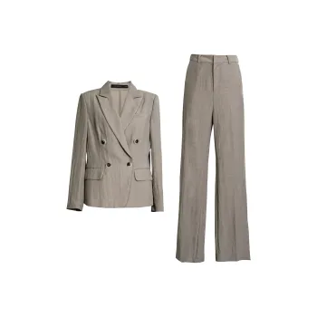 ROEYSHOUSE SS24 Business Suits Women's Light Gray