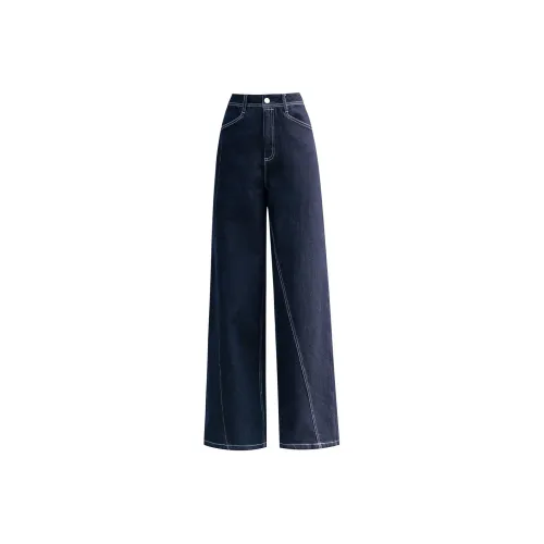 You Cow Me Pants Jeans Women's Dark Blue