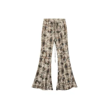 EPTISON WOMAN Casual Pants Women's Coffee Plaid
