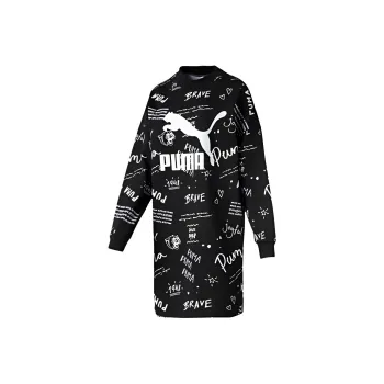 PUMA Long Sleeved Dresses Women's Black