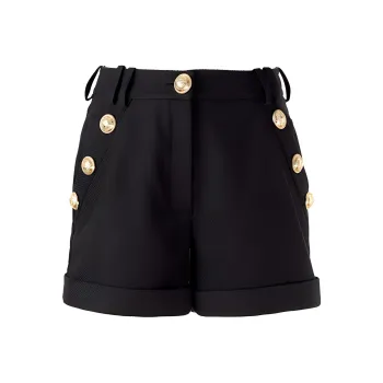 BALMAIN Piqué weave Mini Shorts