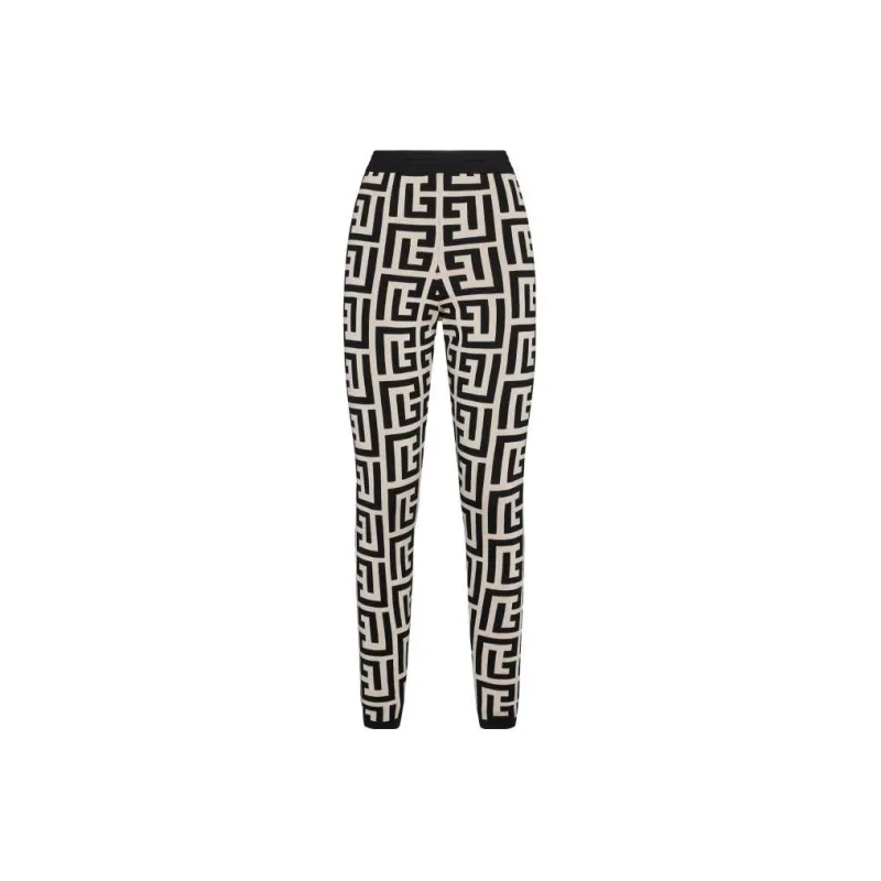 BALMAIN Monogram Knitted Leggings-0