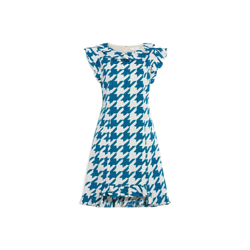 COACH Short Sleeved Dresses Women's Blue-0