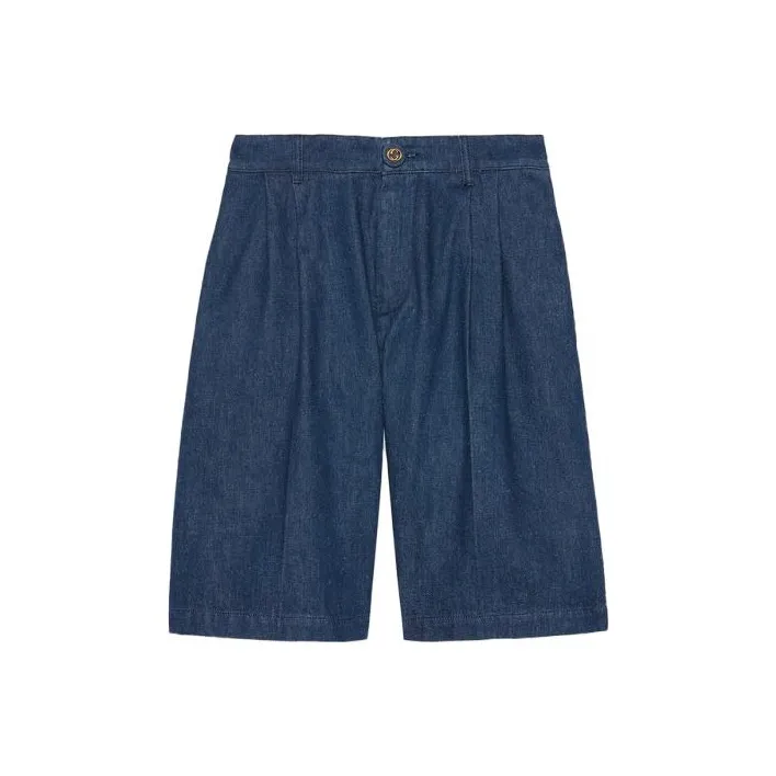 GUCCI Denim Bermuda Shorts-0