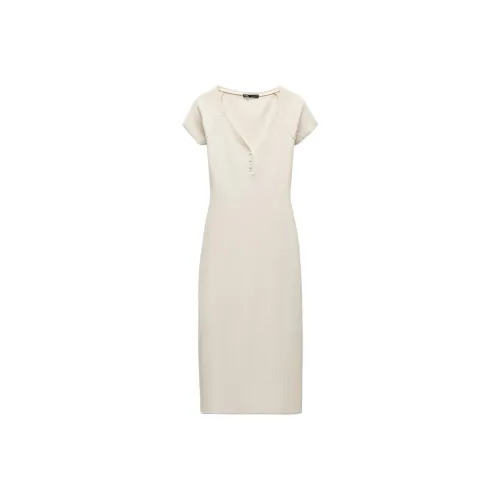 ZARA Short Sleeved Dresses Women's White