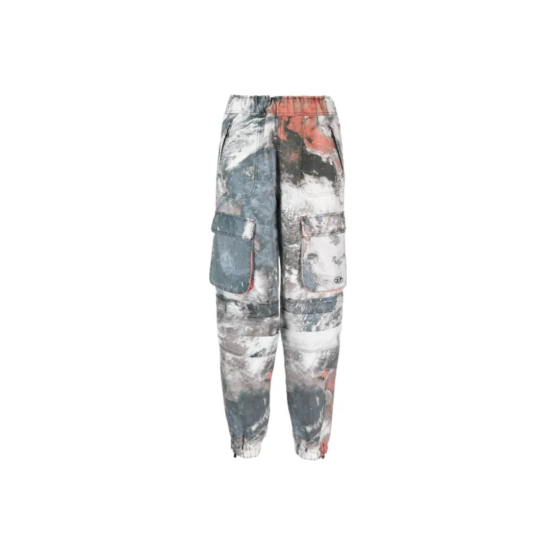 DIESEL Cargo Pants Women's Gray-0