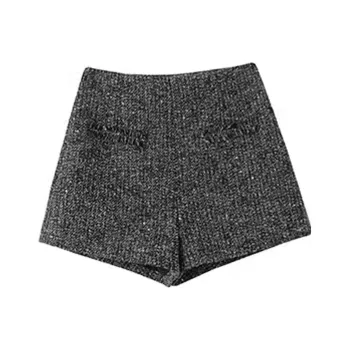Qiu Meatyao Casual Shorts Women's Mary Black Diamond