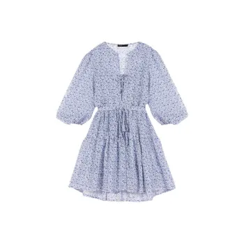 Maje Short-Sleeved Dresses Women's Blue