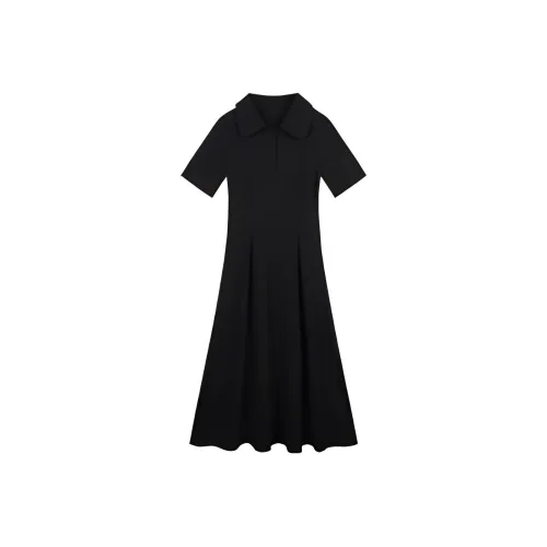 Migu Short-Sleeved Dresses Women's Black