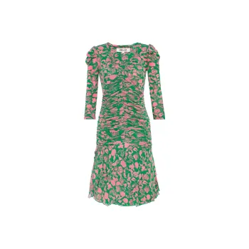 DIOR Long-Sleeved Dresses Women's Green