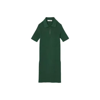 LACOSTE Short Sleeved Dresses Women's Green