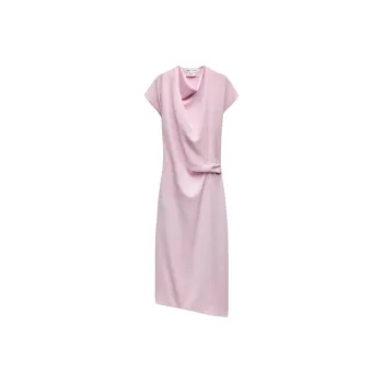 ZARA ZW Series Short-Sleeved Dresses Women's Pink